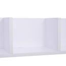 Mensola Scaffale Libreria Porta CD in Legno 95x17x18 cm  Bianca