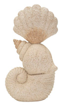 Decorazione Conchiglia Sand 17,2x10x30,2 cm in Resina Beige      