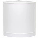 Set 3 Banconi Angolari da Negozio e Reception con Mensole e Vetrine Bianco Brillante
