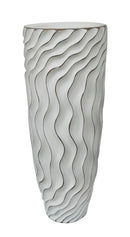 Vaso Alto 35x90x35 cm in Poliresina Bianco