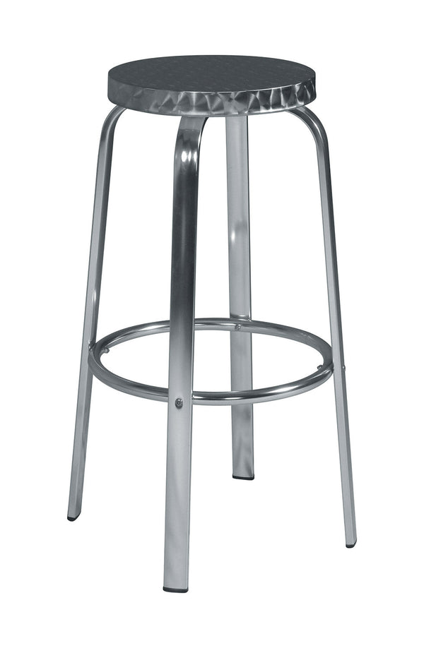 Sgabello Bar 50x80x32 cm in Alluminio e Acciaio prezzo