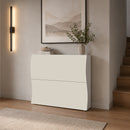 Scarpiera 2 Ante a Ribalta Onda 101x26,6x81,4 cm Finitura in Melamina Cachemire 