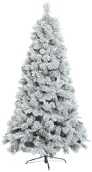 Albero di Natale Artificiale Innevato 180 cm 623 Rami Verde