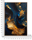 Stampa su Tela Laccata con Cornice Andromeda 60x4x90 cm in Pino e Tela e Plastica      