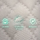 Cuscino Guanciale Suprem Memory Foam Lavabile Altezza 15 cm Tessuto Traspirante Bianco      