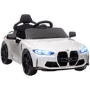 Macchina Elettrica per Bambini Licenza BMW M4 con Telecomando Bianca  