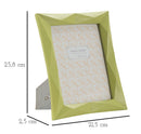 Cornice Greeny 21,5x2,5x25,8 cm in Resina e Vetro Verde      