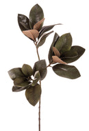 Set 2 Ramo con Foglie di Magnolia Artificiale Altezza 91 cm Verde