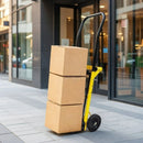 Carrello Multifunzione Portatutto Carico Massimo 120 kg Piattaforma Carrello Porta Pacchi in Acciaio Giallo