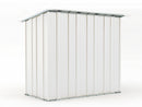 Casetta Box da Giardino in Lamiera di Acciaio Porta Utensili 174x100x174 cm Enaudi Bianca