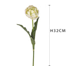Set 4 Tulipani Artificiali con Real Touch Altezza 67 cm Verde