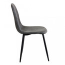 Sedia Avril 43x54x84 h cm in Plastica Grigio scuro