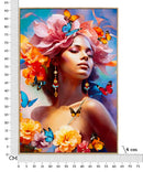 Dipinto su Tela Laccato Marty con Cornice 62x4x92 cm in Pino e Tela e Plastica      