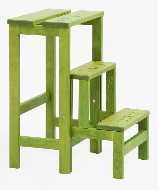 Sgabello Scaletta 60x40x46 cm in Legno Verde Acido online