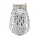 Lanterna Raymonde   in Vimini Bianco