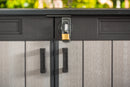 Armadio Porta Attrezzi da Giardino 190,5x132,5x109,3 cm in Resina Keter Grande Store Grigio