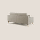Divano 3 Posti 186x95x91 cm in Tessuto Panna