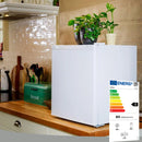 Frigorifero Elettrico Minifrigo Minibar 45 Lt Altezza 50 cm con Ghiacciaia Bianco
