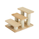 Scaletta per Gatti 3 Gradini 45x35x34 cm Beige