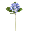 Set 8 Ortensia Artificiale con 4 Foglie Altezza 62 cm Blu