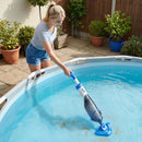 Aspirapolvere per Piscina 90x24x13,5 cm Senza Fili con Spazzola e Filtri in ABS e Alluminio Blu      