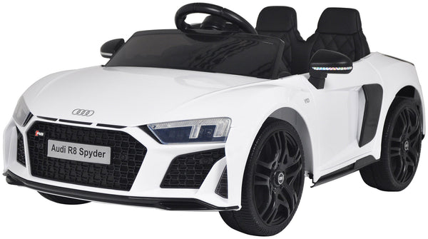 online Macchina Elettrica per Bambini 12V con Licenza Audi R8 Spyder Bianca
