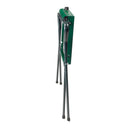 Piastra di Cottura GAS 4043 GHIV Ompagrill in Ghisa Vetrificata 40x43 cm Alimentazione a Gas e Metano Struttura Pieghevole in Acciaio Verde      