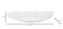 Piatto Svuota Tasche 37x6x34 cm in Poliresina Bianco