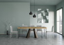 Consolle Allungabile in Legno e Ferro H77x40x90/300cm Diamante Premium Quercia Orso Folding