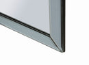 Specchio da Muro Ankara Grigio 85x1x100 cm in MDF e Vetro e Specchio Grigio      