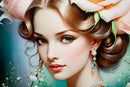 Dipinto su Tela Laccato Fantasy con Cornice 72x4x102 cm in Pino e Tela e Plastica      