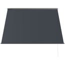 Tenda da Sole a Bracci con Apertura Manuale 150x120 cm Inclinazione e Protezione UV30+ Grigio