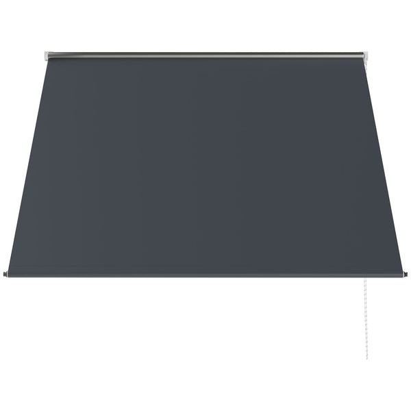 Tenda da Sole a Bracci con Apertura Manuale 150x120 cm Inclinazione e Protezione UV30+ Grigio acquista