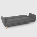 Divano Letto Clic Clac 186x85x80 cm in Tessuto Grigio Scuro