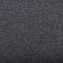 Divano 3 Posti Ramsey 180x73x82 h cm in Tessuto Grigio scuro