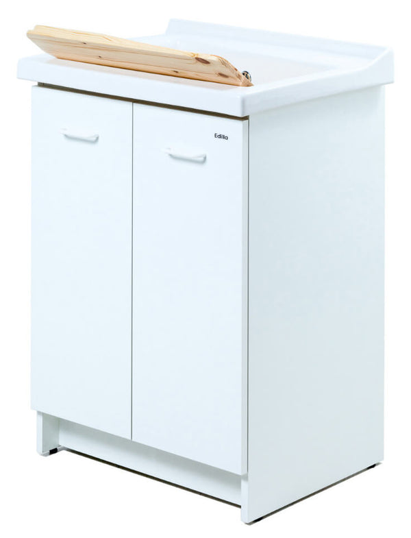 prezzo Mobile Lavatoio 63x60x87 cm 2 Ante Asse in Legno Montegrappa Acqua Edilla Bianco