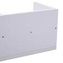 Mensola Scaffale Libreria Porta CD in Legno 95x17x18 cm  Bianca