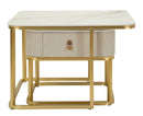 Tavoli da Caffè Beauty Coppia 70x70x48 cm - 50x50x43,5 cm in Pino e MDF e Metallo      