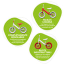 Bicicletta Senza Pedali Balance Bike per Bambini 10 Pollici 80x40x60 cm Sellino e Manubrio Regolabili Fox Rosa  