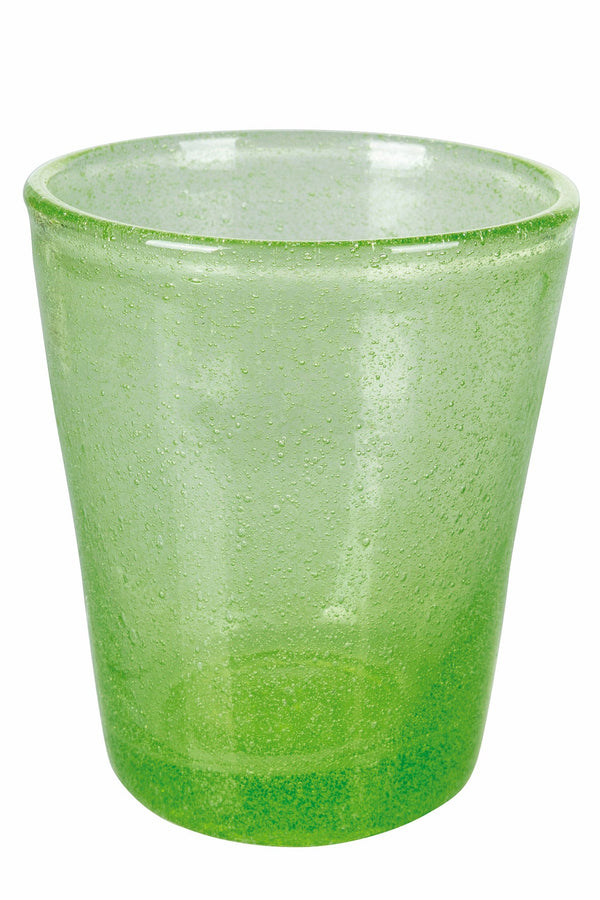 acquista Set 6 Bicchieri per Acqua in Pasta Di Vetro 250 ml Villa d'Este Home Tivoli Verde Cancun Satin
