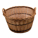 Cesta in Vimini con Manici ø58H31/38cm Europeo Batar