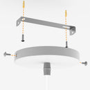 Lampadario Lampada Sospensione Piramide 18cm Design Moderno Paralume Bianco