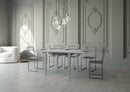 Tavolo Allungabile 90x90-180x78-80 cm Impero Librox Bianco Frassino