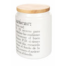Barattolo Zucchero con scritta "azucar" 750 ml in Gres VdE Tivoli 1996 Spagnolo