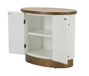 Mobiletto 2 Ante Tolosa 79x48x67 cm in MDF e Frassino e Ferro      