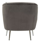 Poltrona Silvery con Cuscino 73x66x78 cm in Legno MDF e Poliestere      