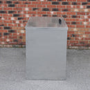 Contenitore per Mangimi 88,5x67,5x125,5 cm in Acciaio 2 Scomparti  