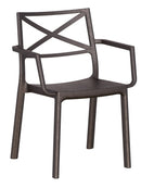 Sedia da Giardino 60x53x81 cm con Braccioli Keter Metalix Bronzo