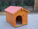 Cuccia per Cani Taglia Media 80x120x85 cm in Legno Naturale 