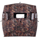 Tenda Stealth Camo per Caccia e Fotografia 2 Persone 4 Finestre Ottima Visibilità Tessuto Oxford 145x145x165 cm 